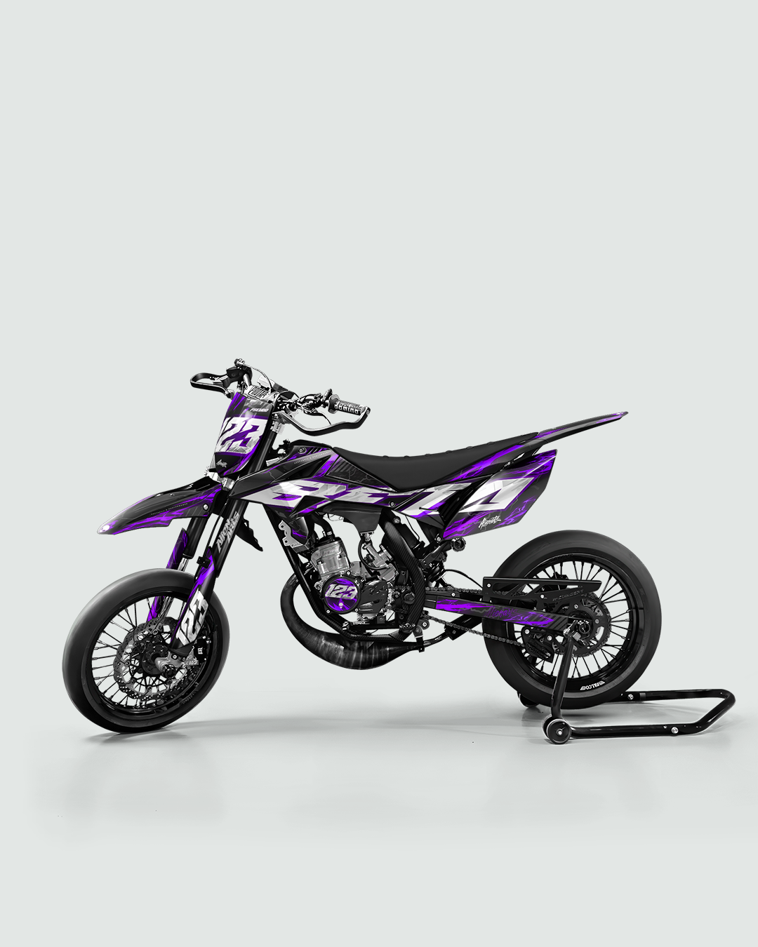 STORMX - Kit deco BETA 50cc - Violet — vue de côté