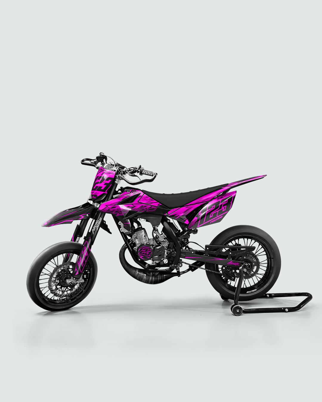 REAPER - Kit deco BETA 50cc - Rose — vue de côté