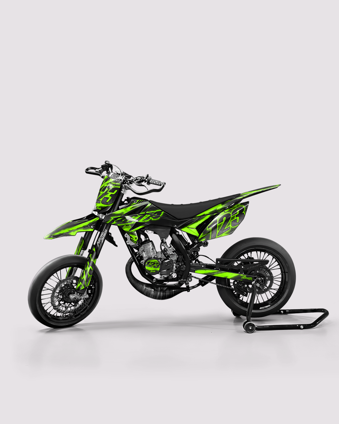 RAZOR - Kit deco BETA 50cc - Vert — vue de côté