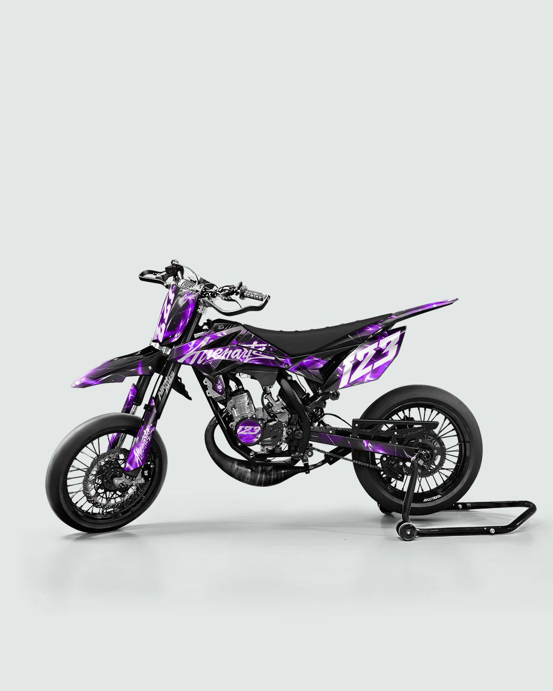 PLASMA - Kit deco BETA 50cc - Violet — vue de côté