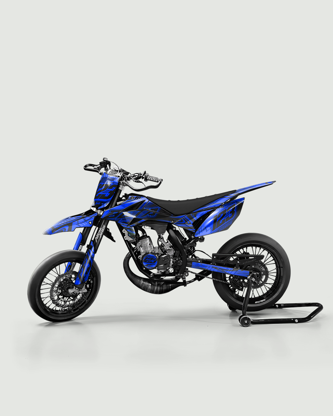 VORTEX - Kit deco BETA 50cc - Bleu — vue de côté