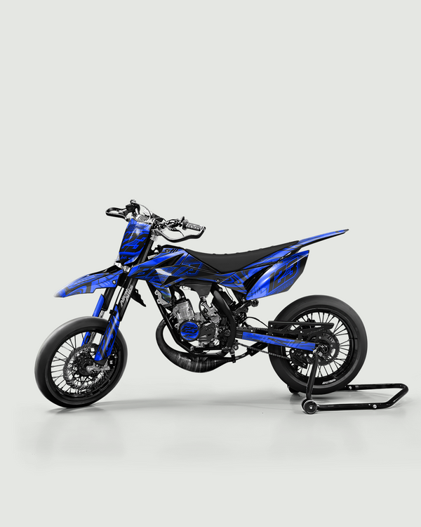 VORTEX - Kit deco BETA 50cc - Bleu — vue de côté