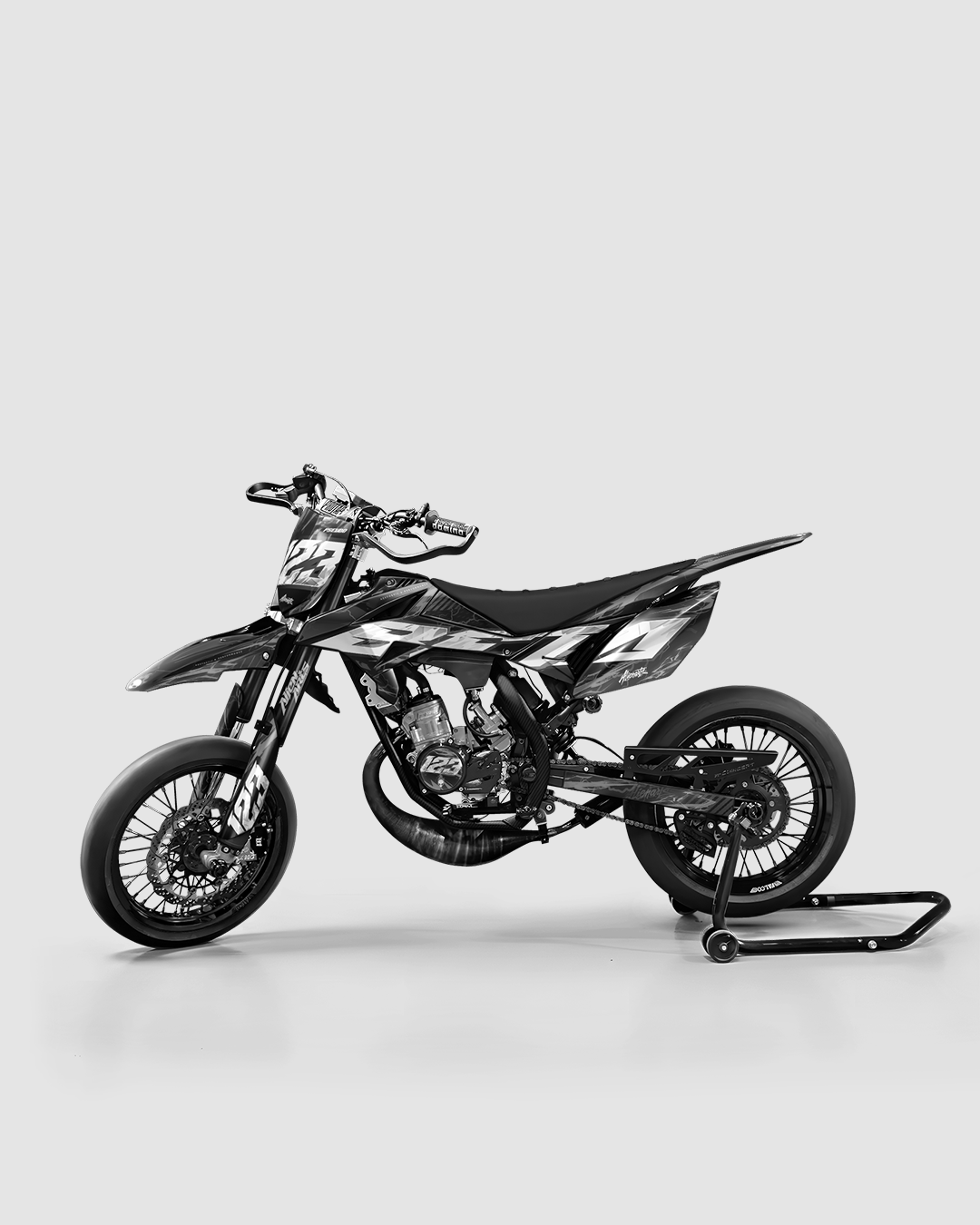 STORMX - Kit deco BETA 50cc - Blanc — vue de côté
