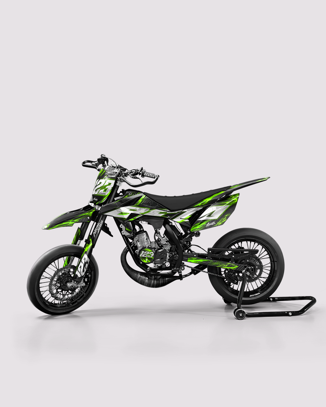 STORMX - Kit deco BETA 50cc - Vert — vue de côté