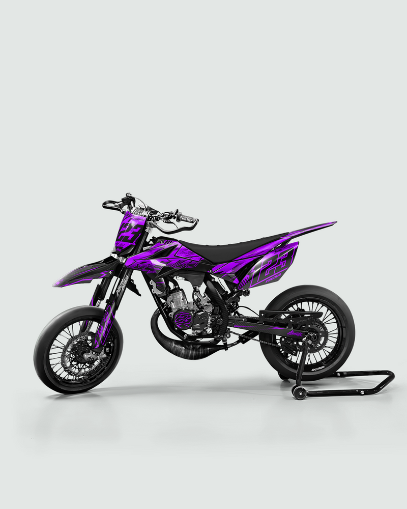 REAPER - Kit deco BETA 50cc - Violet — vue de côté