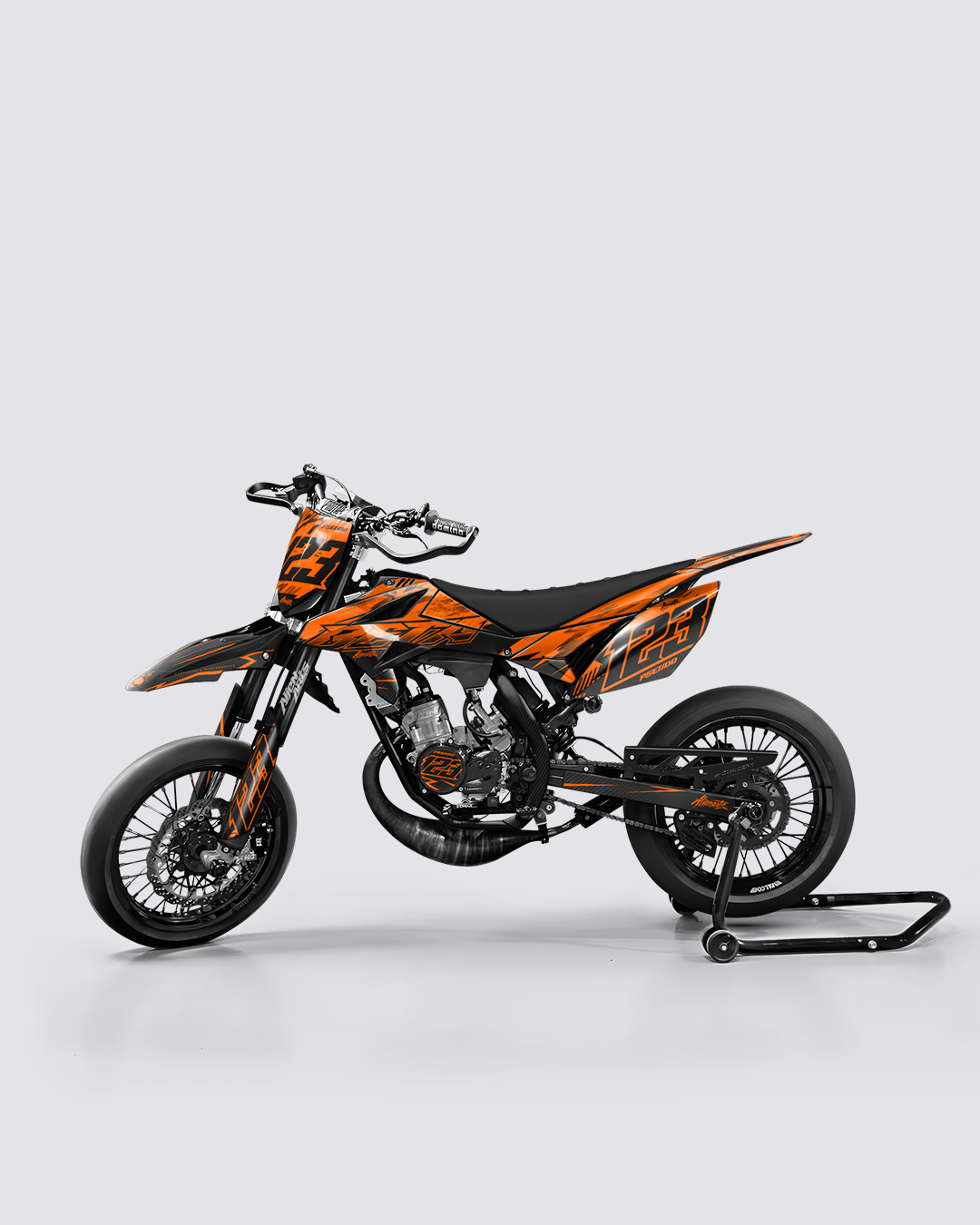 REAPER - Kit deco BETA 50cc - Orange — vue de côté
