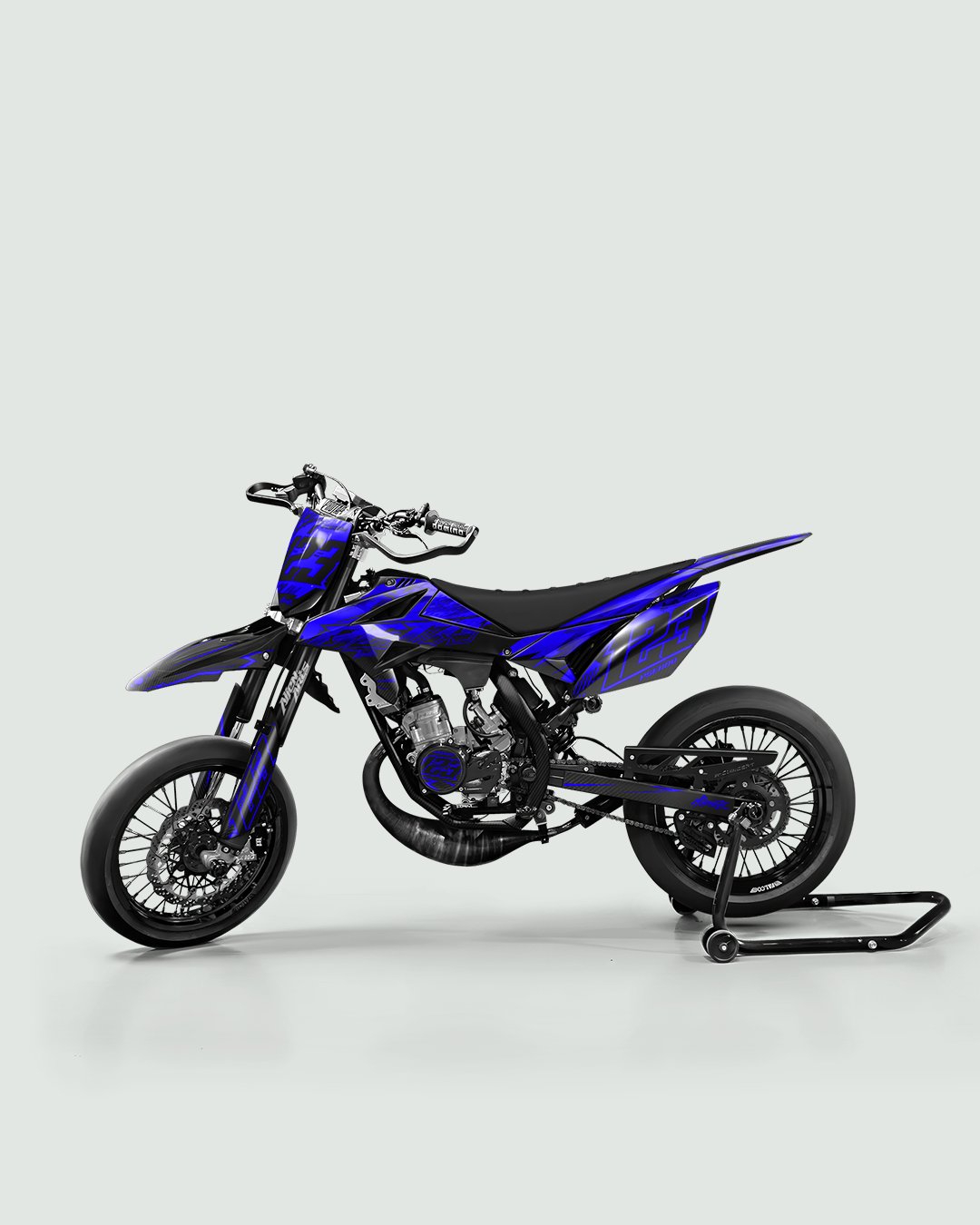 REAPER - Kit deco BETA 50cc - Bleu — vue de côté
