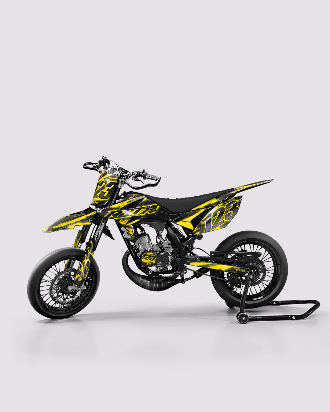 RAZOR - Kit deco BETA 50cc - Jaune — vue de côté