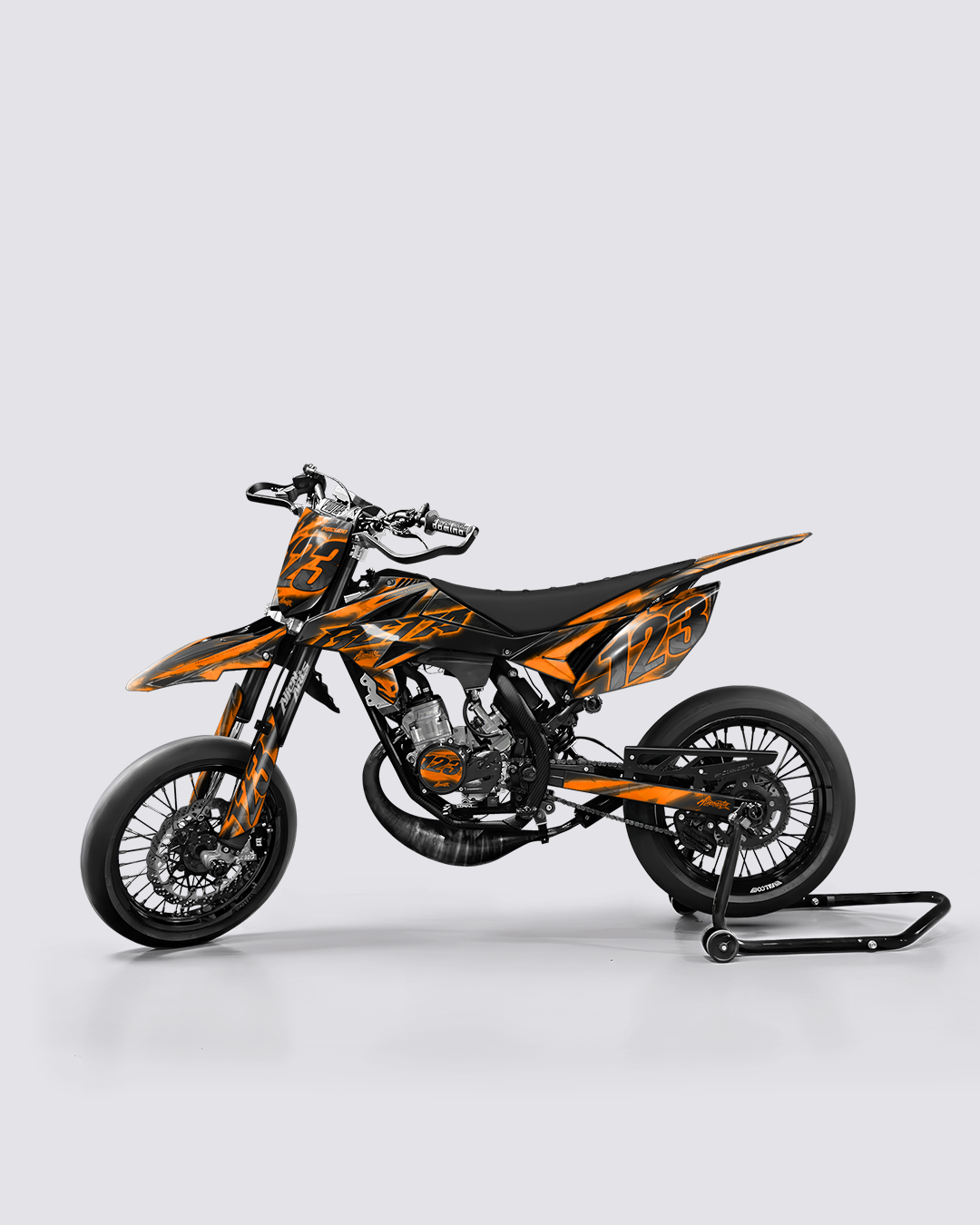 RAZOR - Kit deco BETA 50cc - Orange — vue de côté