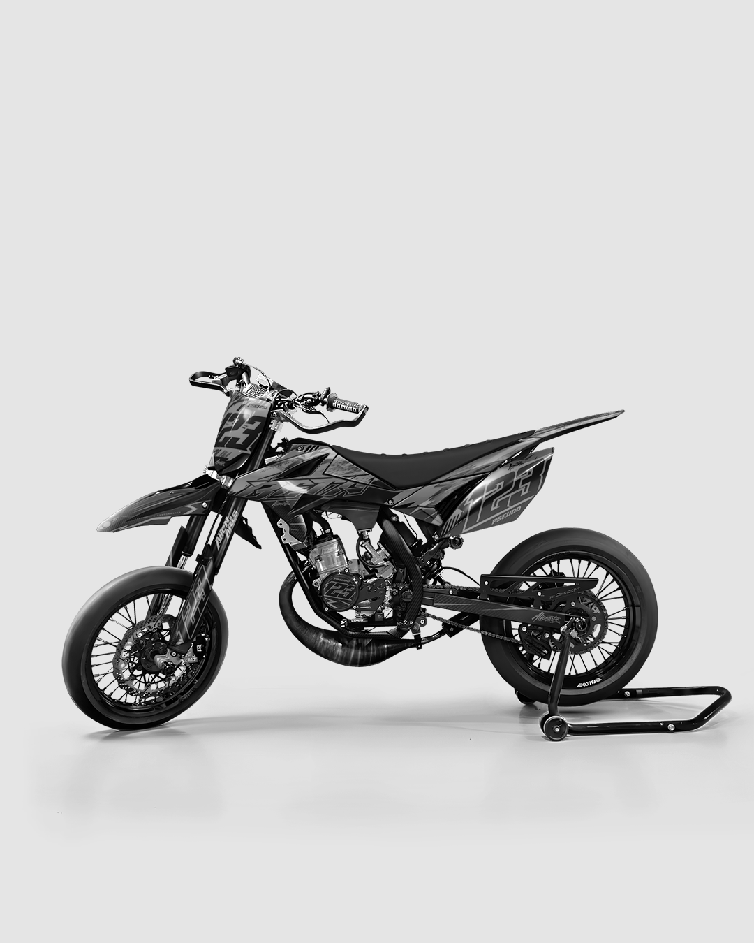 REAPER - Kit deco BETA 50cc - Blanc — vue de côté