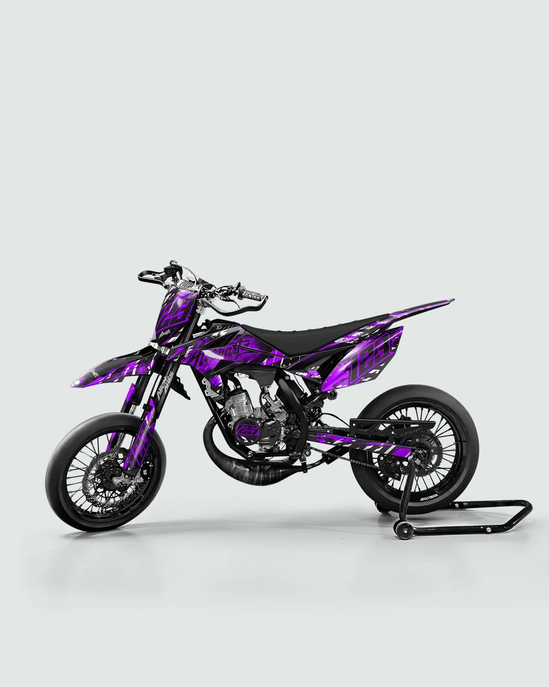 ROGUE - Kit deco BETA 50cc - Violet — vue de côté