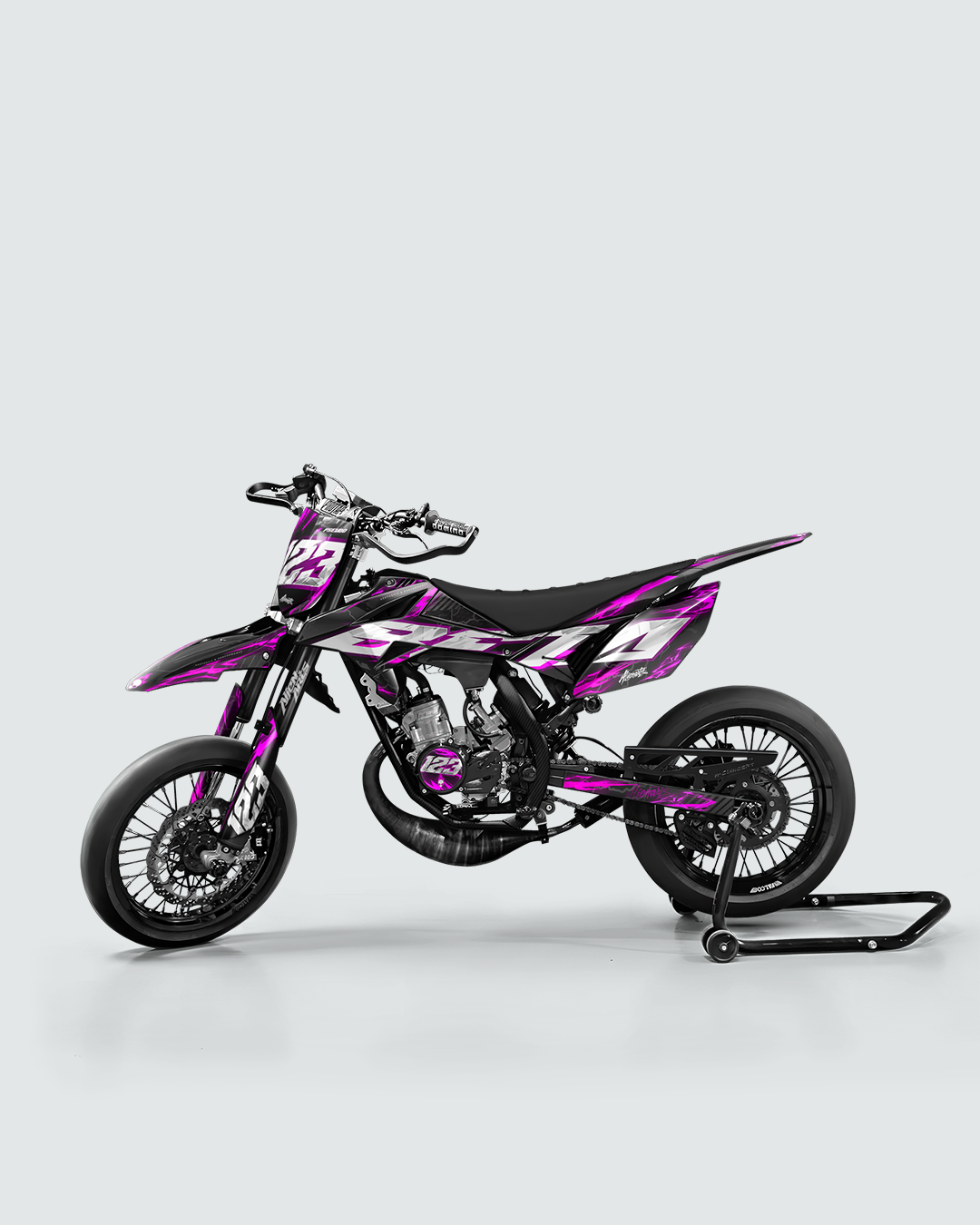 STORMX - Kit deco BETA 50cc - Rose — vue de côté