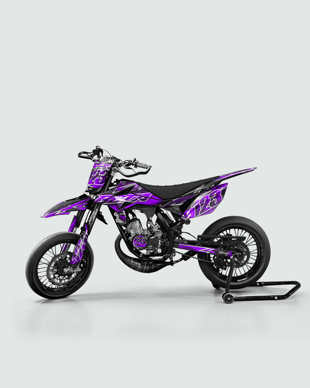 RAMPAGE - Kit deco BETA 50cc - Violet — vue de côté