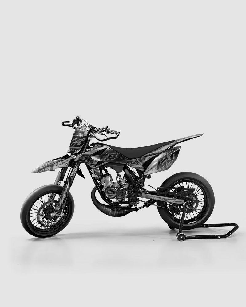 VORTEX - Kit deco BETA 50cc - Blanc — vue de côté