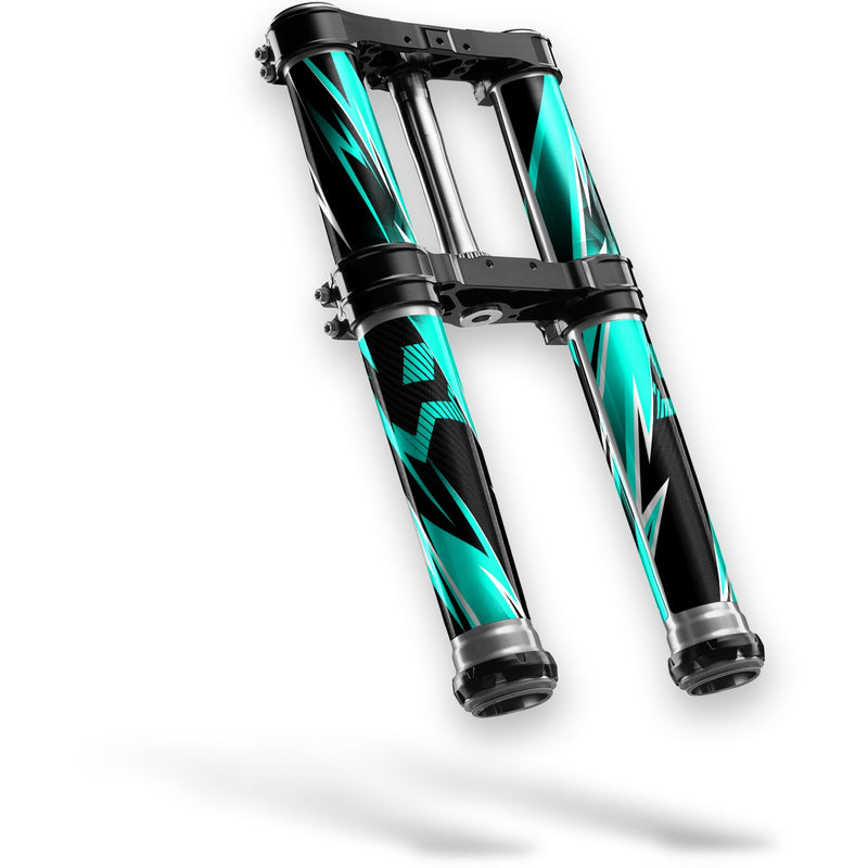 Tube de fourche BUSY Turquoise