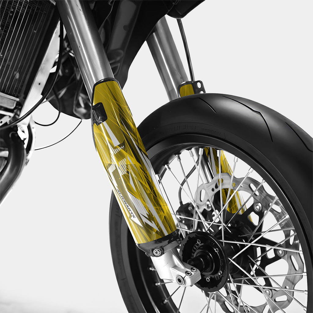 PLUME - Kit deco DERBI 50cc - Jaune Foncé
