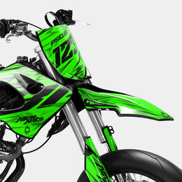 0RBIS - Kit deco DERBI 50cc - Vert — vue 2