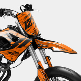 0RBIS - Kit deco DERBI 50cc - Orange — vue 2