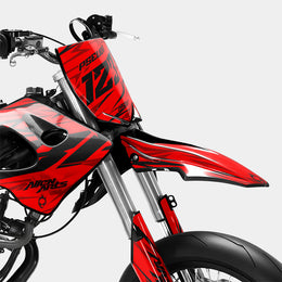 0RBIS - Kit deco DERBI 50cc - Rouge — vue 2