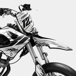 0RBIS - Kit deco DERBI 50cc - Blanc — vue 2