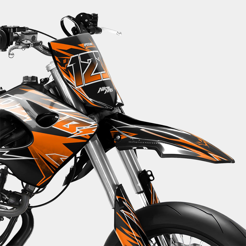 BRUME - Kit deco DERBI 50cc - Orange