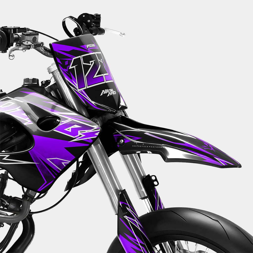 BRUME - Kit deco DERBI 50cc - Violet