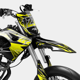BRUME - Kit deco DERBI 50cc - Jaune — vue 2
