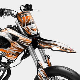 FIKA - Kit deco DERBI 50cc - Orange — vue 2