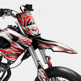 FIKA - Kit deco DERBI 50cc - Rouge — vue 2