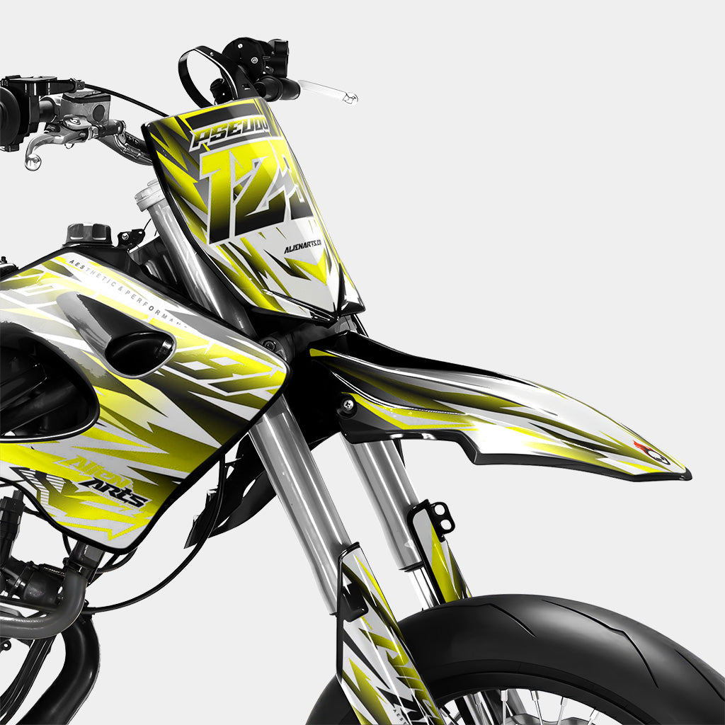 FIKA - Kit deco DERBI 50cc - Jaune