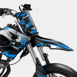 LISSE - Kit deco DERBI 50cc - Bleu — vue 2