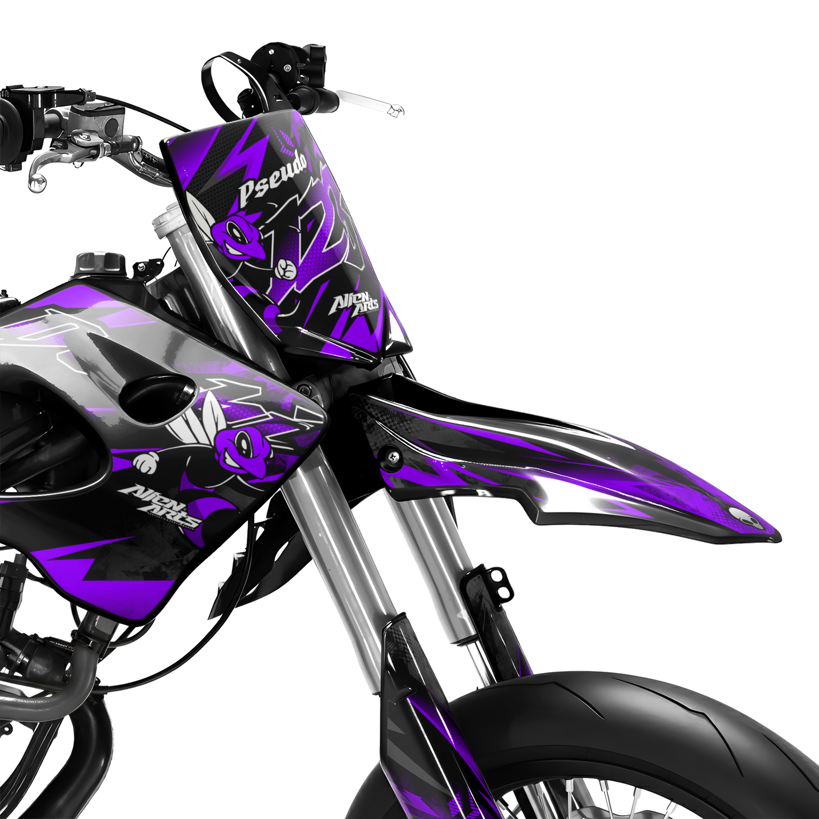 LISSE - Kit decorativo DERBI 50cc - Viola