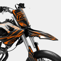 MISTRAL - Kit deco DERBI 50cc - Orange — vue 2