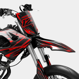 MISTRAL - Kit deco DERBI 50cc - Rouge — vue 2