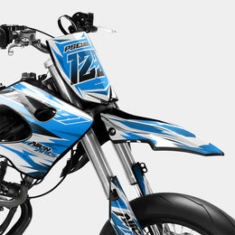 ONYX - Kit deco DERBI 50cc - Bleu — vue 2