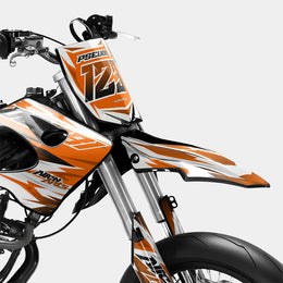 ONYX - Kit deco DERBI 50cc - Orange — vue 2