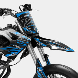 PIQUE - Kit deco DERBI 50cc -  Bleu — vue 2