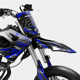 PIQUE - Kit deco DERBI 50cc -  Bleu Foncé — vue 2