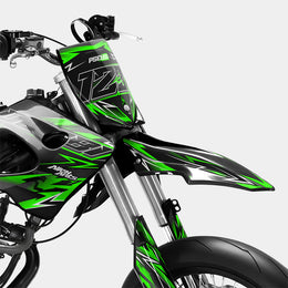 PIQUE - Kit deco DERBI 50cc - Vert — vue 2