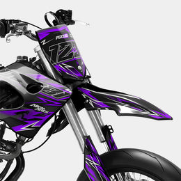 PIQUE - Kit deco DERBI 50cc - Violet — vue 2