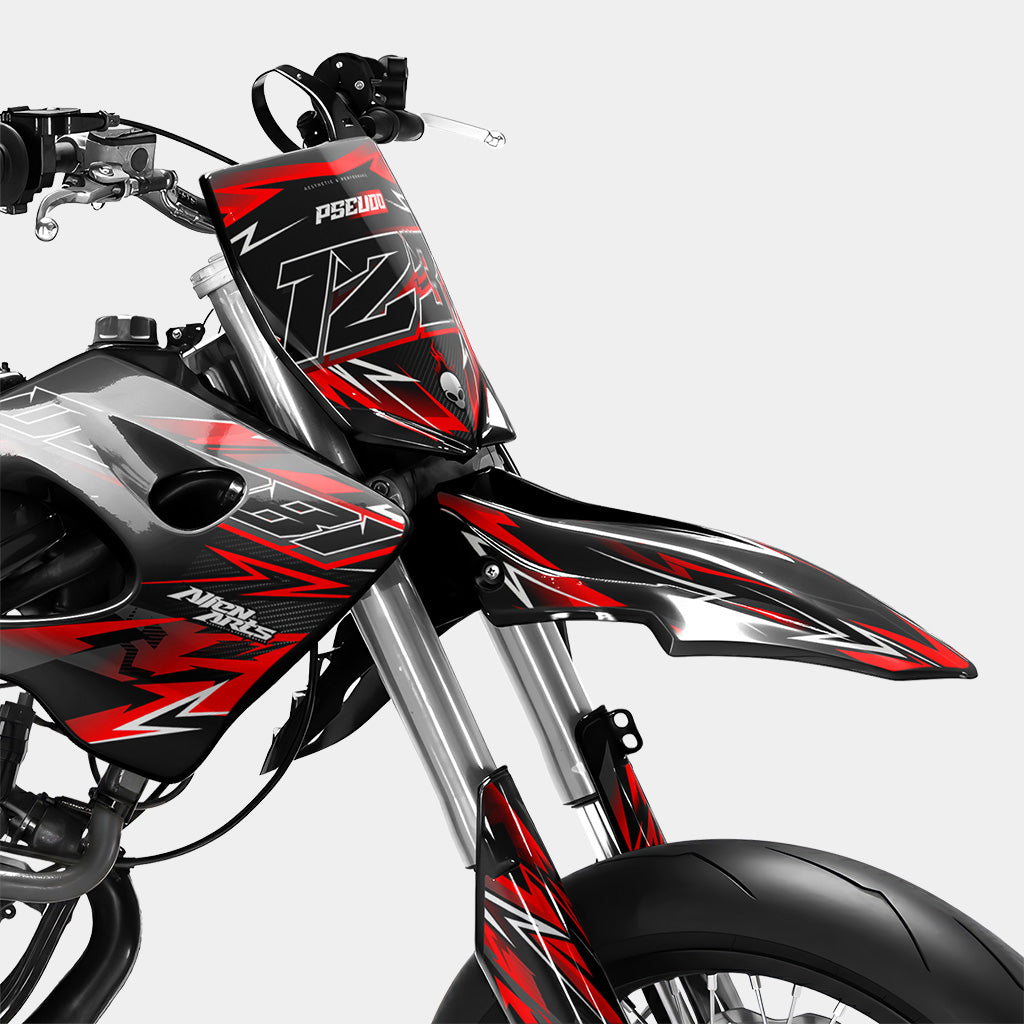 PIQUE - Decoratieset DERBI 50cc - Rood