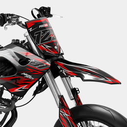 PIQUE - Kit deco DERBI 50cc - Rouge — vue 2