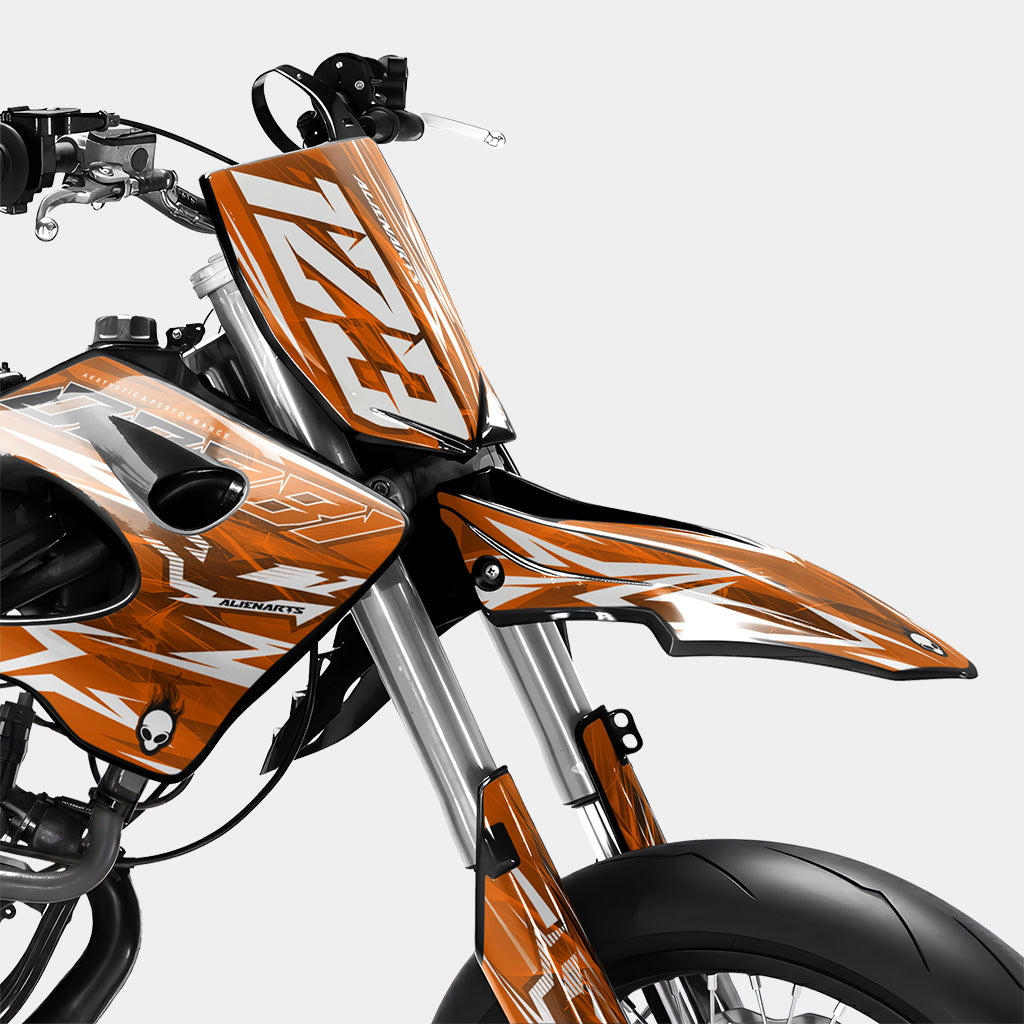PLUME - Kit decorativo DERBI 50cc - Arancione