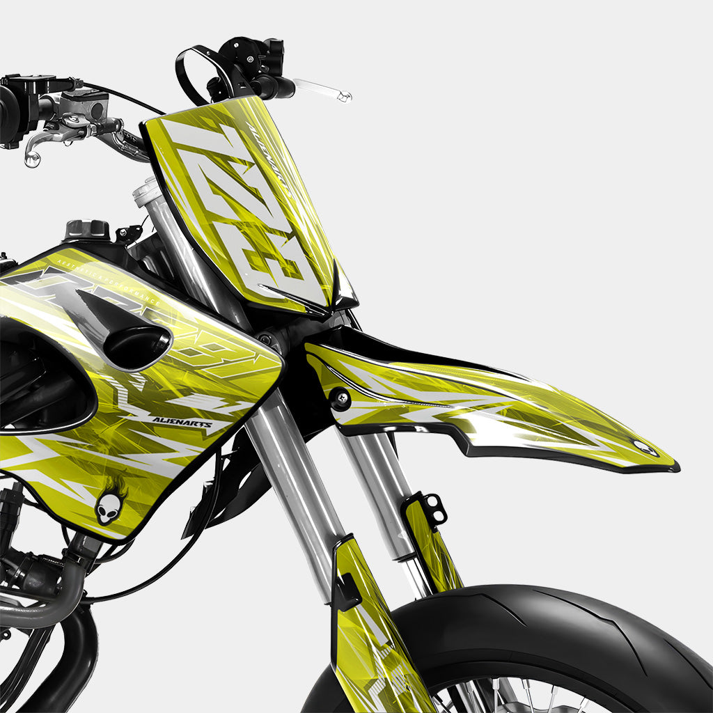 PLUME - Kit decorativo DERBI 50cc - Amarillo