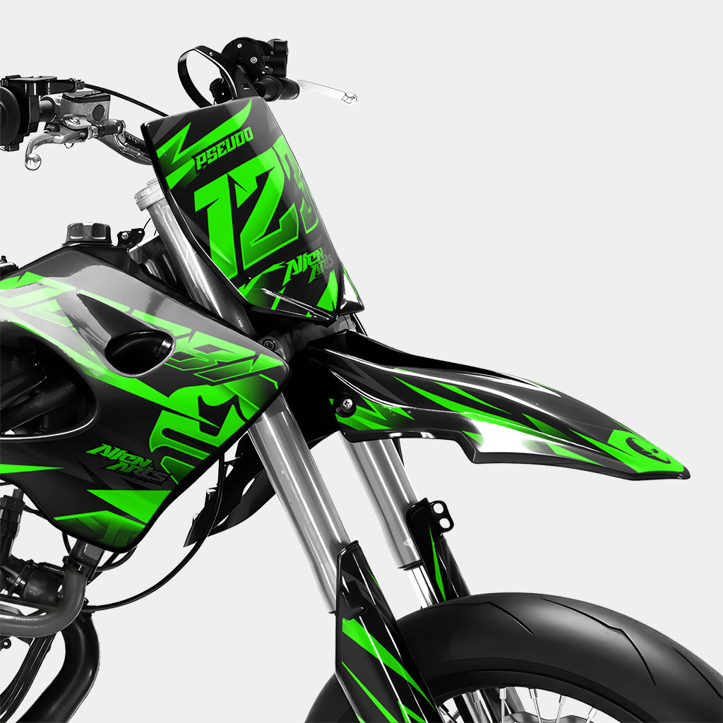 SABLE - Kit deco DERBI 50cc - Vert