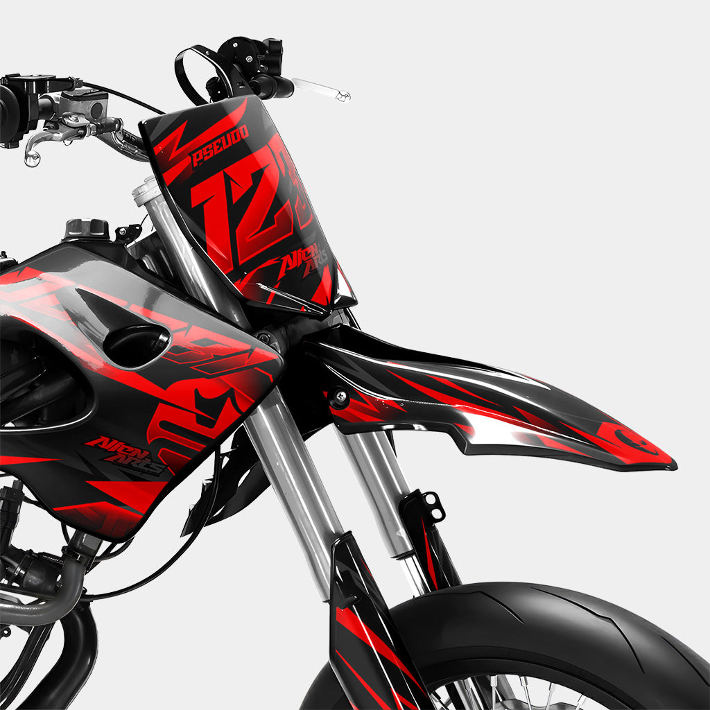 SABLE - Dekorationsset DERBI 50cc - Rot