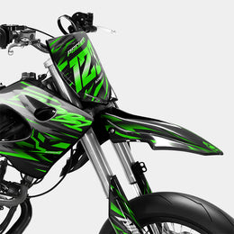 VAGUE - Kit deco DERBI 50cc - Vert — vue 2