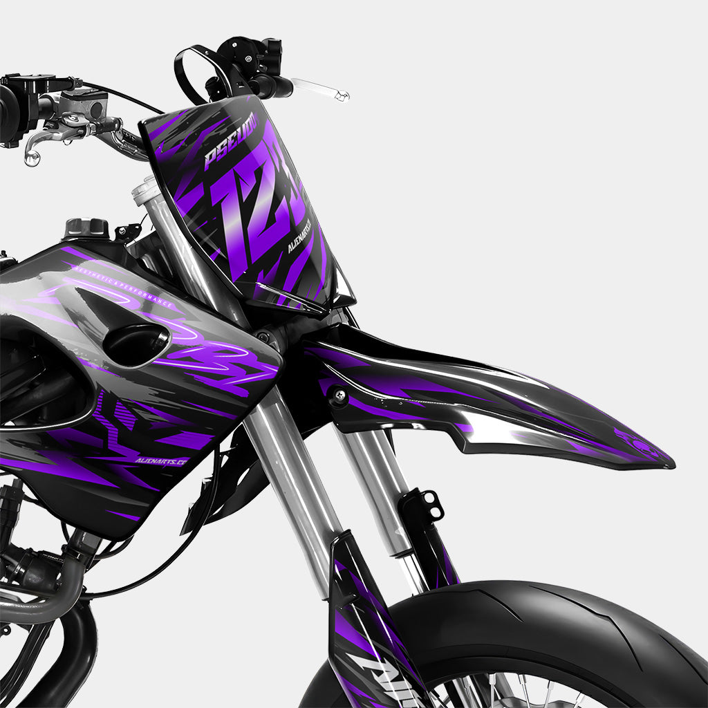 VAGUE - Dekorationsset DERBI 50cc - Violett