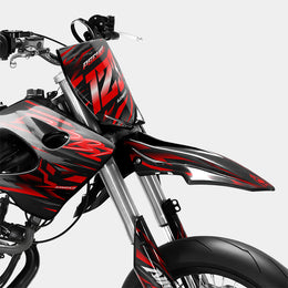 VAGUE - Kit deco DERBI 50cc - Rouge — vue 2