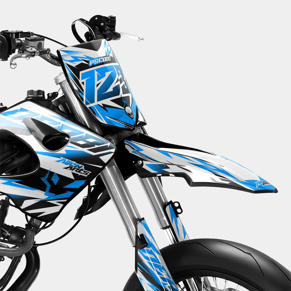 VESTA - Kit deco DERBI 50cc - Bleu